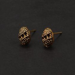 Low Price on Vintage Bronze Ellipse Shape Stud Earring(1 Pair)