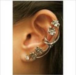 Cheap ES244 Hot 2014 New Style Wholesales Fashion The plum blossom Ear Cuff Earring clip Jewelry