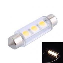 Cheap 41mm 0.6W 50LM 3000K 3x5050 SMD Warm White LED for Car Reading/License Plate/Door Lamp (DC12V, 1Pcs)
