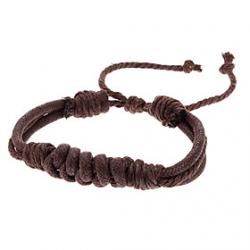 Cheap Coffee Manual Hand Wax Rope Bracelet