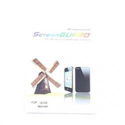 Cheap Glossy Mirror Screen Protector With Cleaning Cloth for Samsung i9100