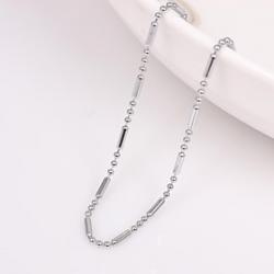 Cheap Unisex 1MM Silver Chain Necklace NO.17