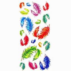 Cheap 1pc Flying Feather Waterproof Tattoo Sample Mold Temporary Tattoos Sticker for Body Art(18.5cm8.5cm)