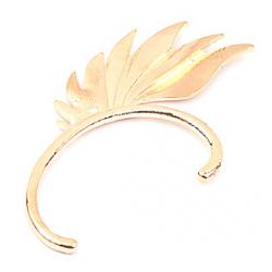 European and American fashion no exaggeration metal ear hook earrings pierced Single (Gold) (random color) Sale