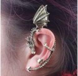Cheap 2014 Sale Special Offer Trendy Lucite Zinc Alloy Big Discount!!b101 Fashion Retro And Women Metal Dragon Earrings