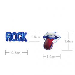 Cheap Rock Tongue Acrylic Earrings