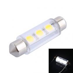 Cheap 41mm 0.6W 50LM 6000K 3x5050 SMD White LED for Car Reading/License Plate/Door Lamp (DC12V, 1Pcs)
