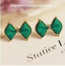 Cheap B298 bowknot Fashion jewelry Color stereo Star model earrings