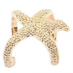 Cheap Europe exaggerated personality ring opening of small starfish (random color)