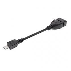 Cheap Micro USB 2.0 to USB 2.0 M/F Cable (0.2M)