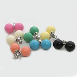 Low Price on Sweet Simple(Bead) Multicolor Acrylic Stud Earrings(1 Pair)