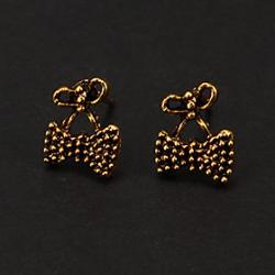 Classic Bronze Small Bowknot Shape Stud Earring(1 Pair) Sale