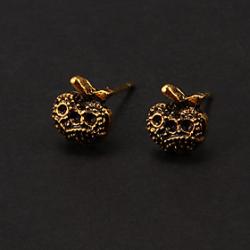 Low Price on Classic Bronze Apple Shape Stud Earring(1 Pair)