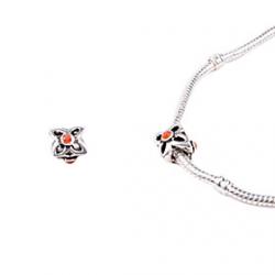 Low Price on Orange Alloy Whorled Big Hole DIY Beads For Necklace or Bracelet