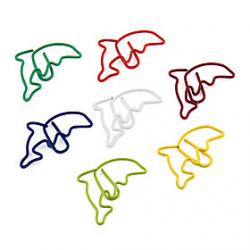 Low Price on Cute Dolphin Shape Metal Paper Clips (10PCS Random Color)