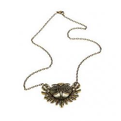 Korean Fashion Jewelry retro bronze owl pendant sweater chain N162 Sale