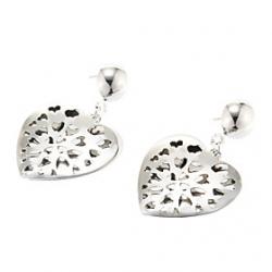 Low Price on Classic Double Heart Shape Drop Earring(1 Pair)