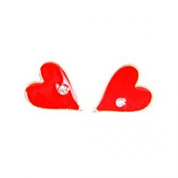 Cheap Japan and South Korea earrings diamond stud earrings personalized poker (random color)