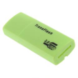 Cheap 1 pcs green FASHION MICRO MEMORY CARD USB ADAPTER READER TRANSFLASH