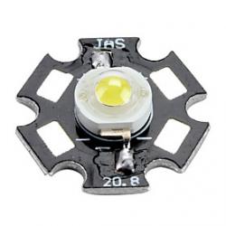 Cheap 6000-6500k 0.5W 50-60LM 150mAh White LED Light Bulb with Aluminum Plate (3.0-3.4V)