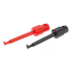 Cheap Electrical Plastic  Iron Testing Hook (Red  Black, Size L / 2 PCS)