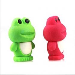 Low Price on Cute Detachable Frog Shaped Eraser (Random Color x 2 PCS)