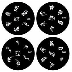 Cheap 1PCS Nail Art Stamp Stamping Image Template Plate B Series NO.85-88(Assorted Pattern)
