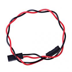 Cheap 2 PIN Dupont Wire Female Connector 200mm Length 2.54mm Pitch - Red  Black