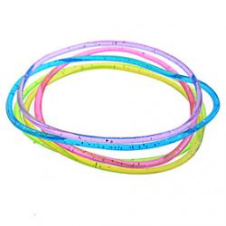 Cheap Lureme 5 pieces Friendship Glitter Colorful PVC Bracelet