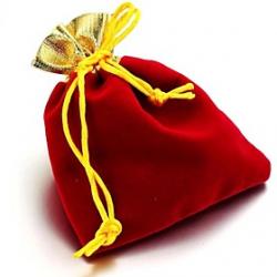Cheap (Random Color) Chiffon Hot Golden Opening  Golden Yarn Bag Accessories Pocket Bag Jewelry Bag Beam(1PC)