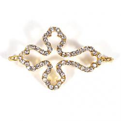 Cheap Rhinestone Hollow Cross DIY Charms Pendants for Bracelet  Necklace