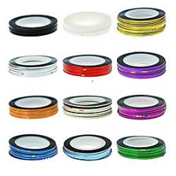 Cheap 1PCS Striping Tape Line Nail Stripe Tape Nail Art Decoration Sticker(Assorted Color)