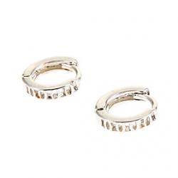 Classic Silver Hollow Out Stud Earrings(1 Pair) Sale