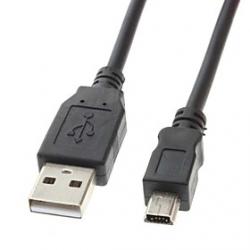 Cheap USB Male to Mini USB Male Data Cable with 2 core(1.2M)