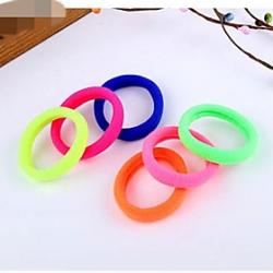 Cheap Fluorescent Color Candy Color Tire Hair Rope High Elasticity Elastic Hair Bands