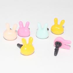 Low Price on Lovely Rabbit Head 3.5 MM Plastic Anti-dust Earphone Jack for iPhone and iPad