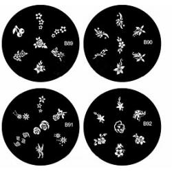 Cheap 1PCS Nail Art Stamp Stamping Image Template Plate B Series NO.89-92(Assorted Pattern)