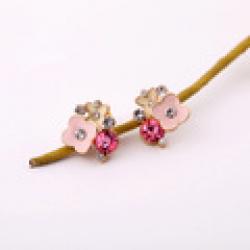 Cheap ed00157 shijie Fashion Accessories Oil  Small Flower Women Sweet Stud Earring Factory Wholesale