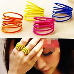 Characteristics of Personality Spiral Fluorescent Color Ring Sale