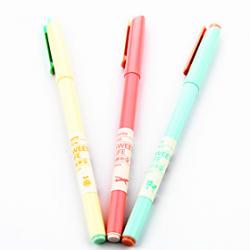 Low Price on Candy Color Black Ink Gel Pen(Random Colors 1PCS)