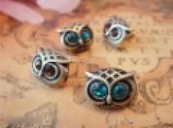 Cheap Fashion Hot Selling New Style Retro Silver Cute  Lovely Big Eye Owl Earrings E14