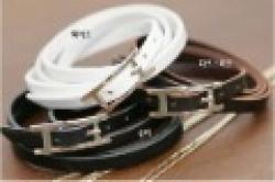 2013 New Arrival  Cool Multi-layer PU Leather Belt H buckled Black White Coffee Bracelet B14 Sale