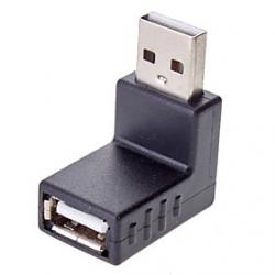 Cheap 90 Degree to Right USB M/F Adapter