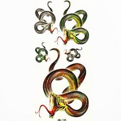 Low Price on Waterproof Snake Temporary Tattoo Sticker Tattoos Sample Mold for Body Art(18.5cm8.5cm)