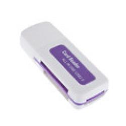 Cheap 1pcs USB 2.0 4 in 1 Memory Multi Card Reader for M2 SD SDHC DV Micro SD TF Card purple Free / Drop Shipping
