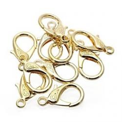 Low Price on Brand-new Golden Alloy Swivel Lobster Clasp Clip Snap Hook Bag Bracelet Crafts  3015MM