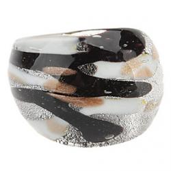 Low Price on Classic Ink Style Colored Glaze Ring