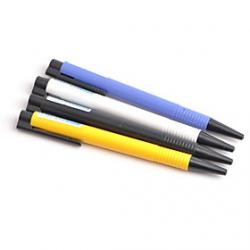 Cheap Solid Color Press Type Blue Ink Ballpoint Pen(Random Color)