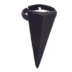 European and American fashion triangle tower wild exaggeration metal open ring (random color) Sale
