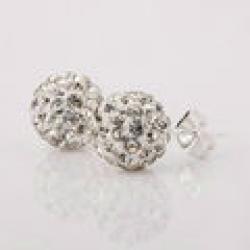 Low Price on Free shipping!!Hot Wholesale New Fashion 925 Sterling Silver Stud Earrings XE02 Fit for Shamballa